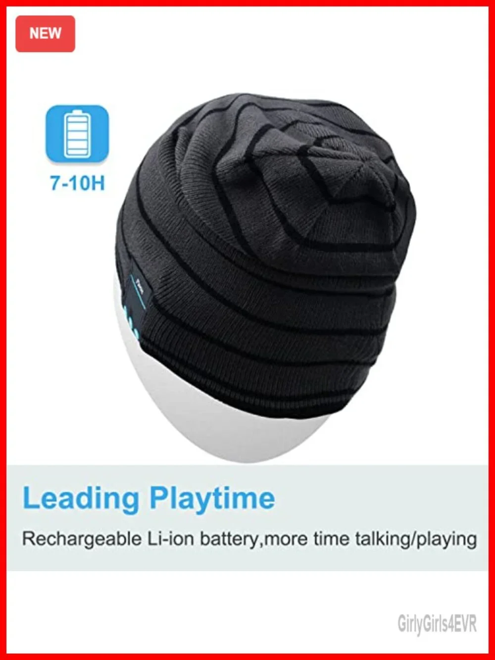 Bluetooth Beanie Hat with Stereo Speakers - Wireless Headphone for Sports